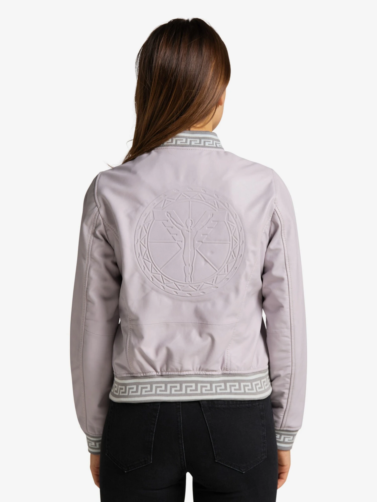 CARLO COLUCCI Leren Jassen Tussenjas Colton-L Dames Pruim / Sering - Afbeelding 4