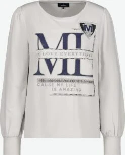 Monari Longsleeves Shirt Dames Wit