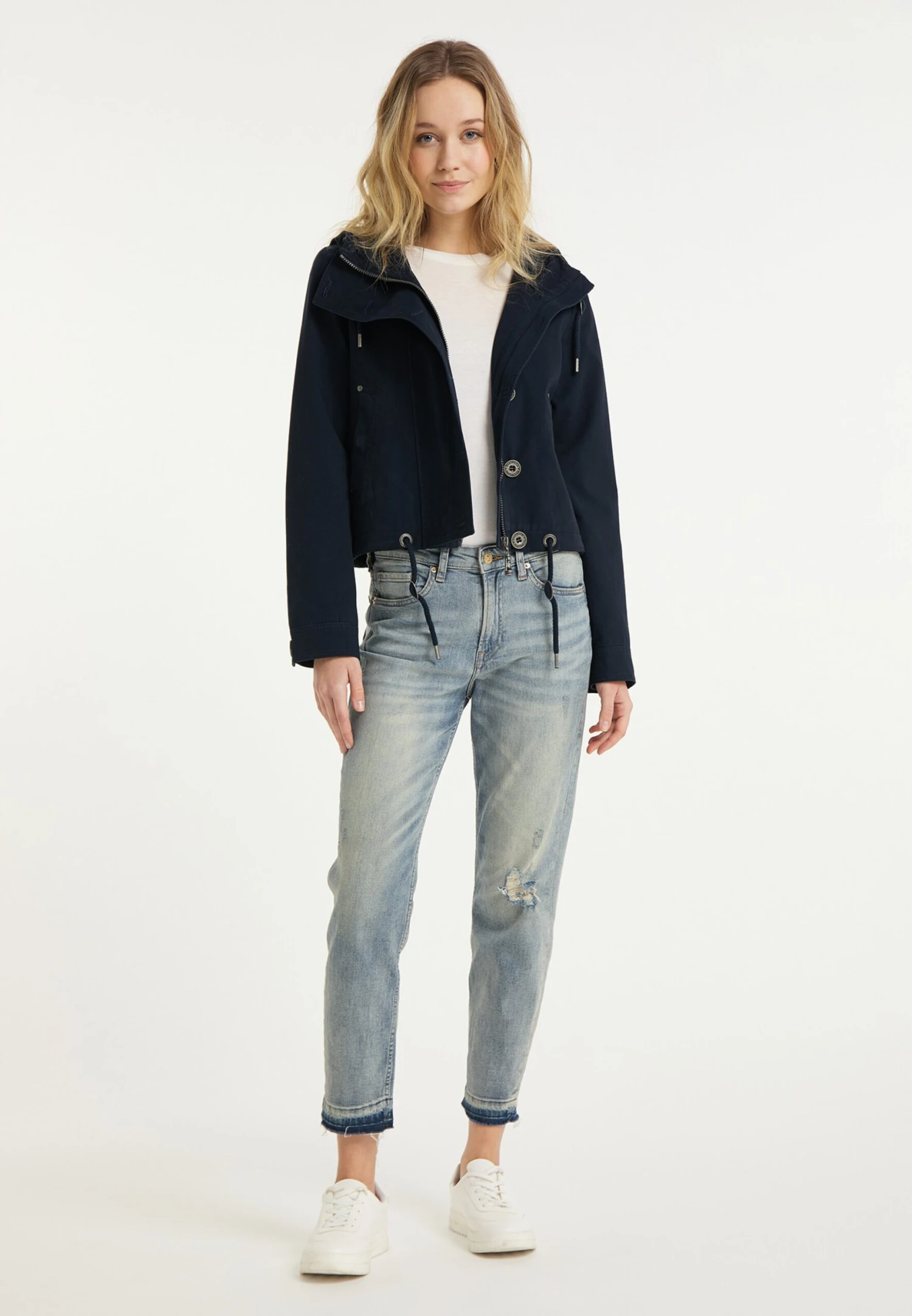 DreiMaster Vintage Tussenjassen Tussenjas Dames Nachtblauw - Afbeelding 4