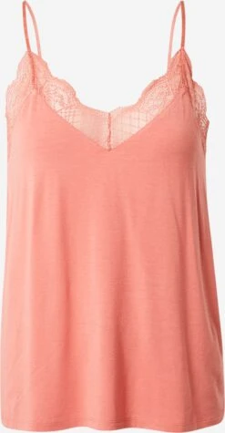 SAMSØE SAMSØE Kanten Tops Top Linda Dames Abrikoos