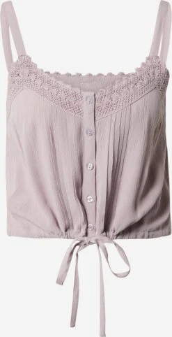 About You Kanten Tops Top Svenja Dames Pastellila