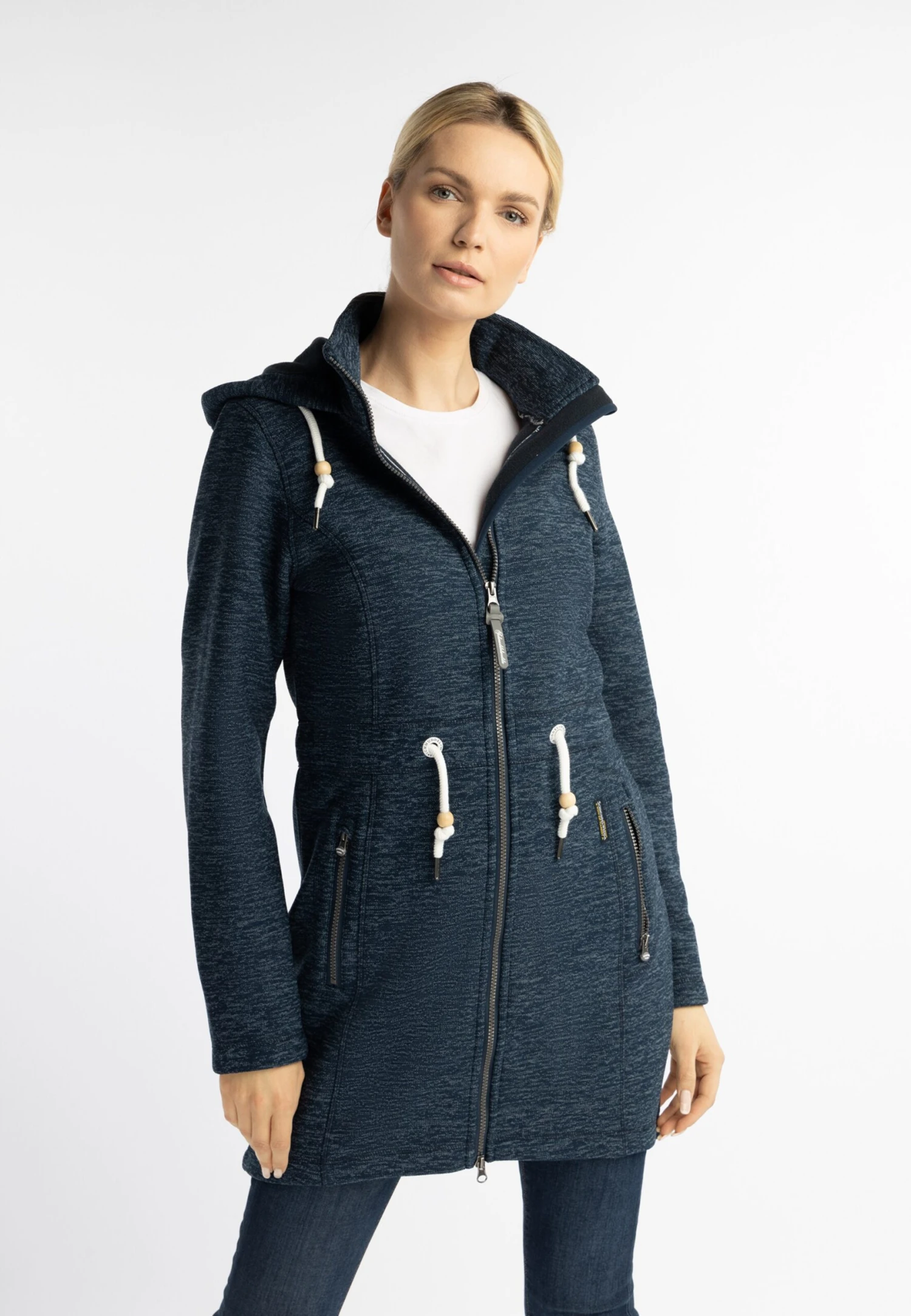 Schmuddelwedda Outdoor Jassen Fleece Jas Dames Blauw - Afbeelding 3