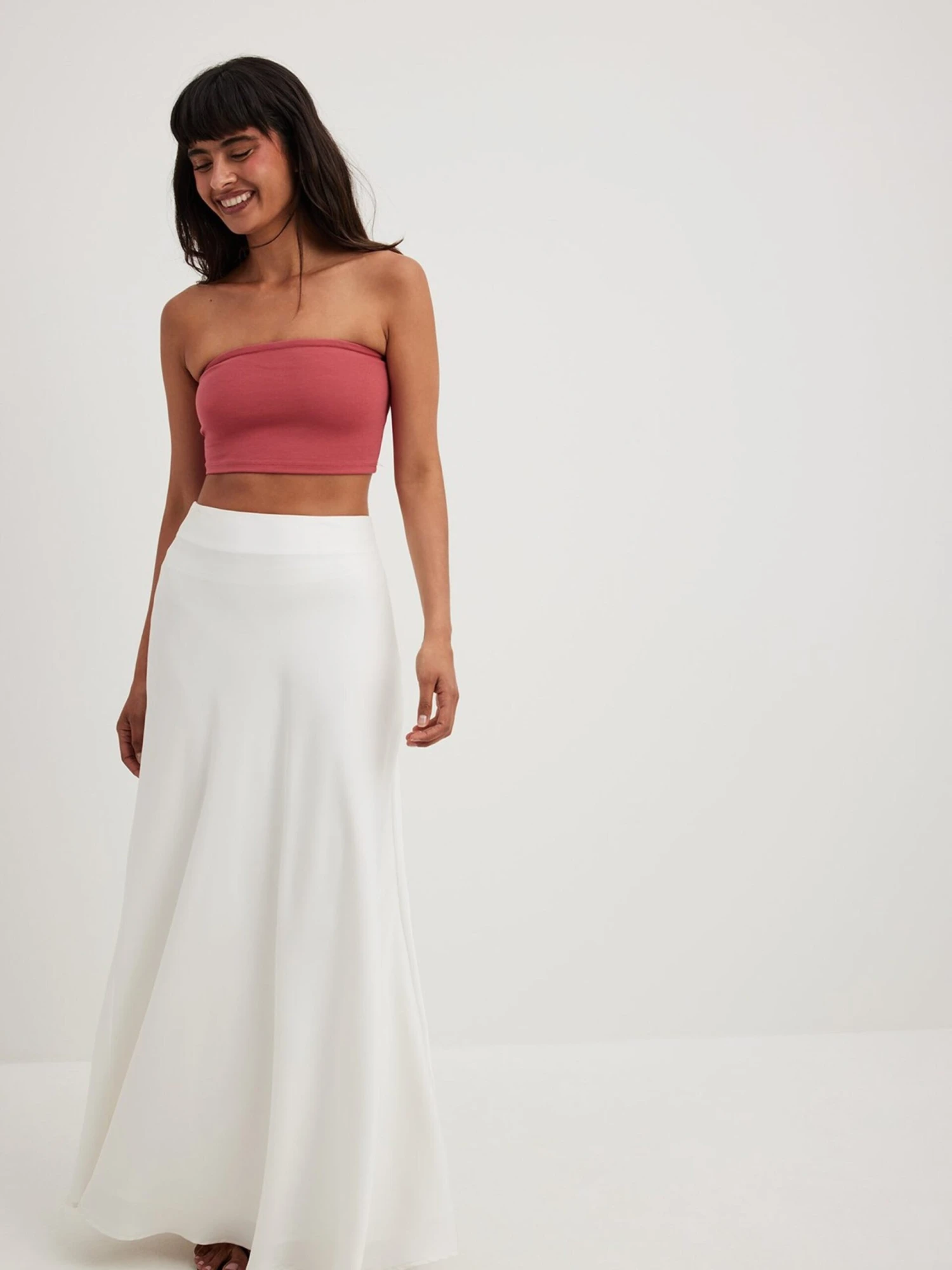 NA-KD Crop Tops Top Dames Rood - Afbeelding 3