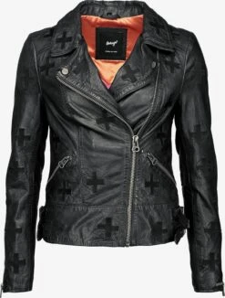 Maze Leren Jassen Tussenjas Movas Dames Zwart