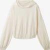 TOM TAILOR Denim Hoodies Sweatshirt Dames Natuurwit
