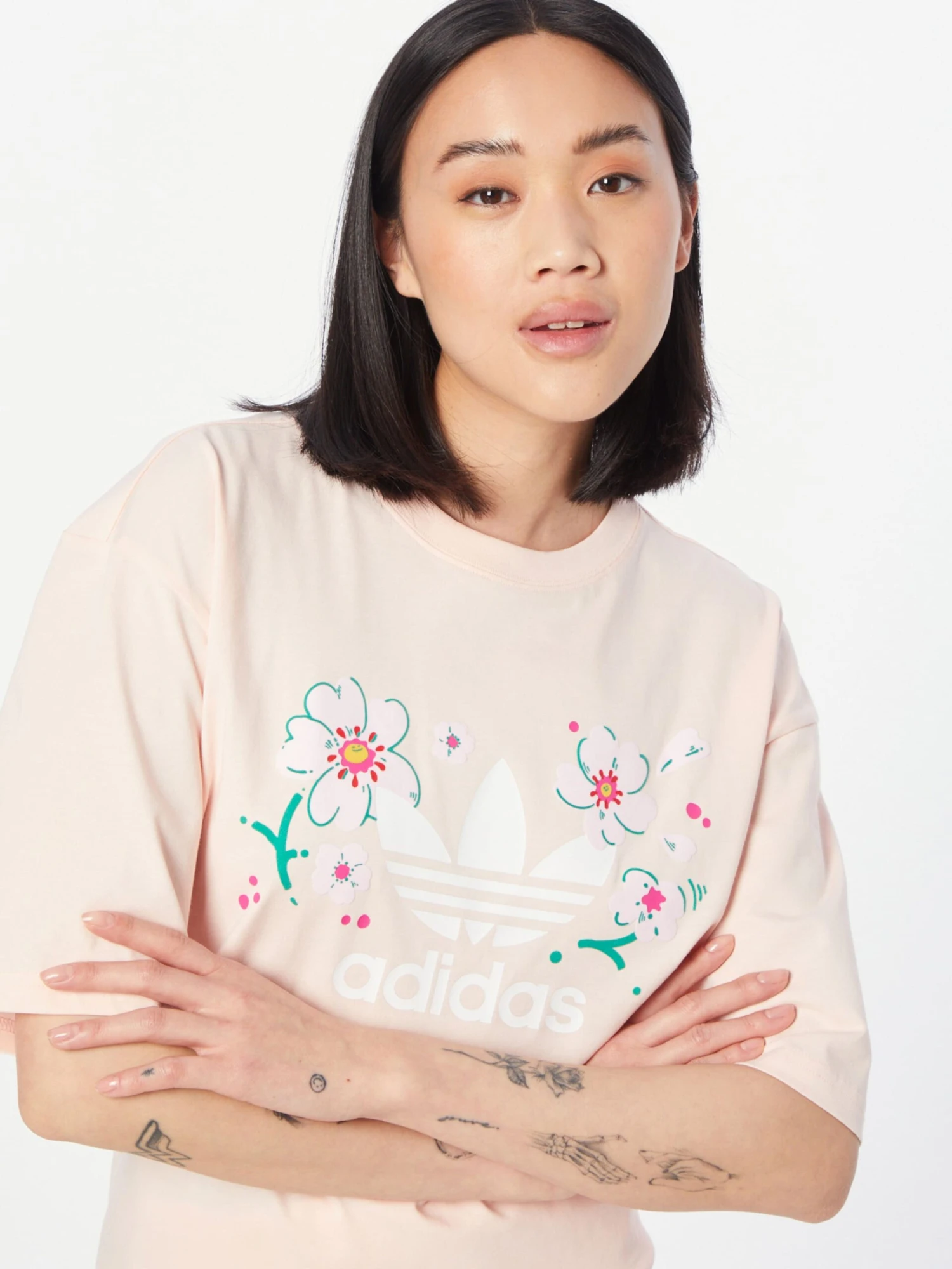 Adidas Originals Oversized Shirts Oversized Shirt Dames Pastelroze - Afbeelding 2