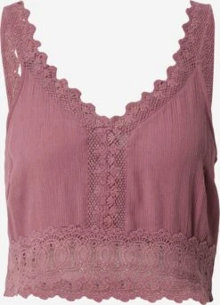 About You Kanten Tops Top Giona Dames Lichtlila