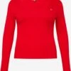 Tommy Jeans Curve Longsleeves Shirt Dames Rood
