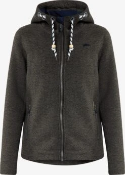 Schmuddelwedda Outdoor Jassen Fleece Jas Dames Donkergrijs