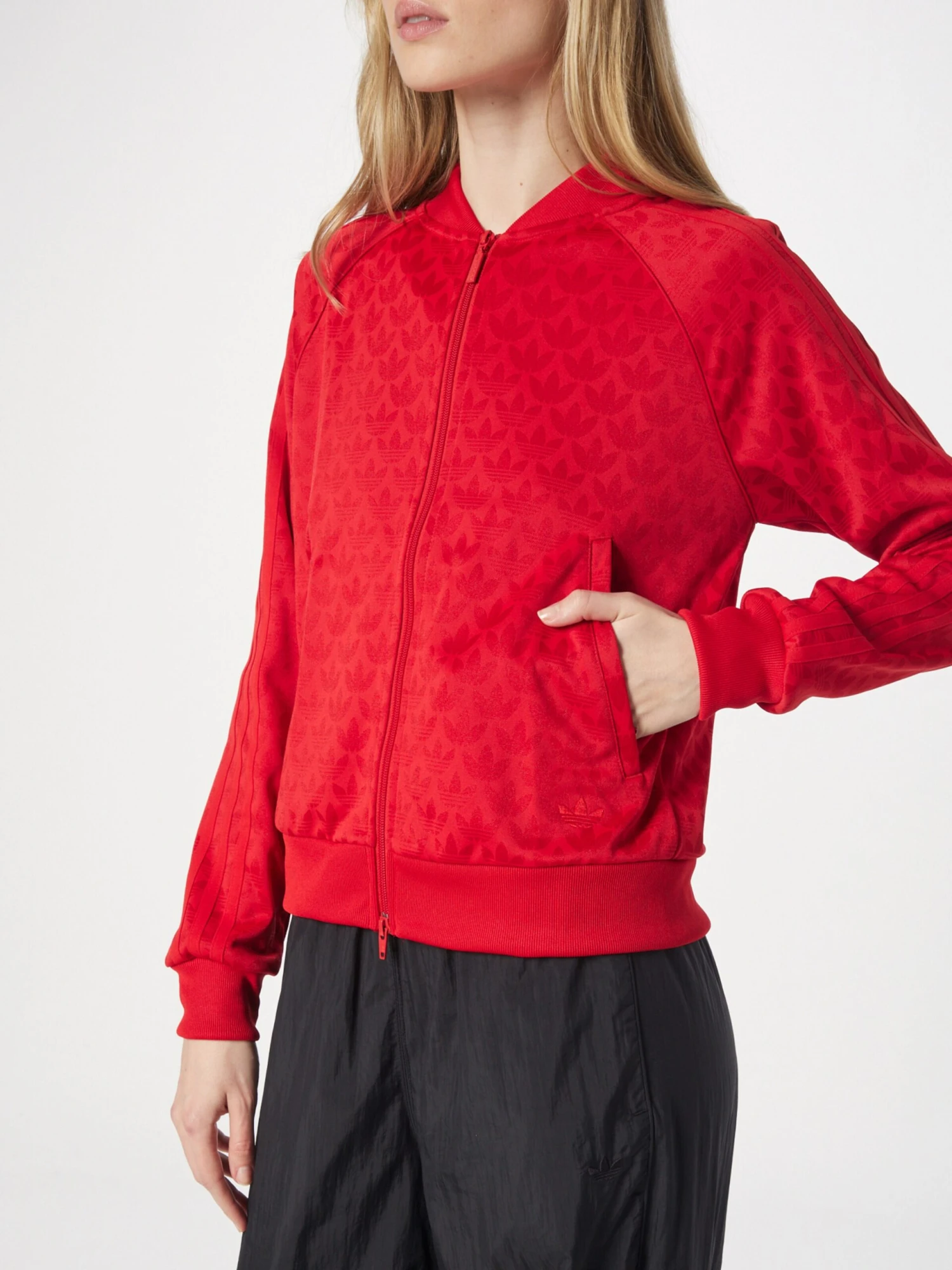 Adidas Originals Sweatvesten Sweatvest Dames Rood - Afbeelding 4