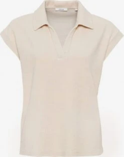 OPUS Polos Shirt Geomi Dames Lichtbeige