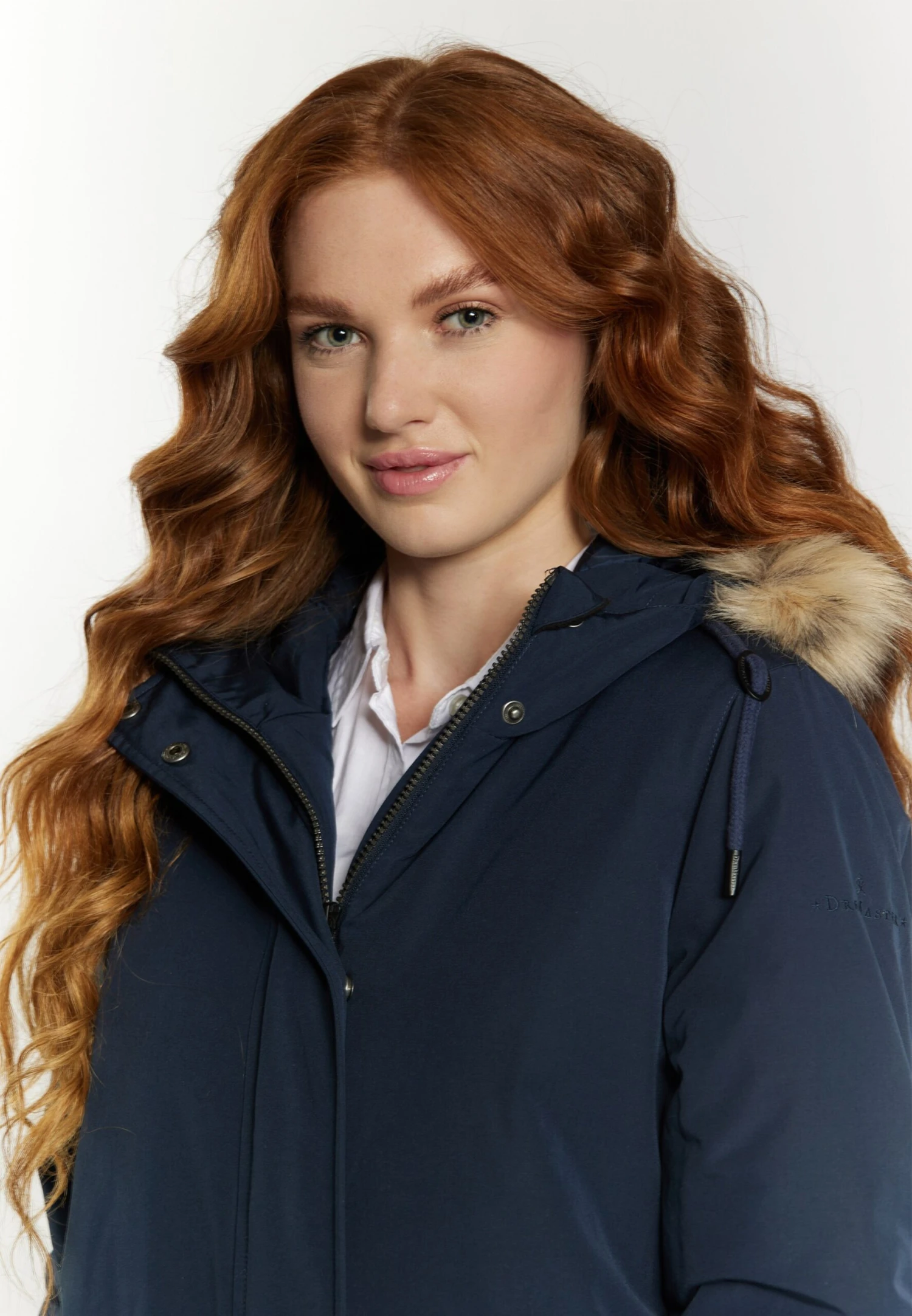 Parkas Winterparka Dames Nachtblauw - Afbeelding 5