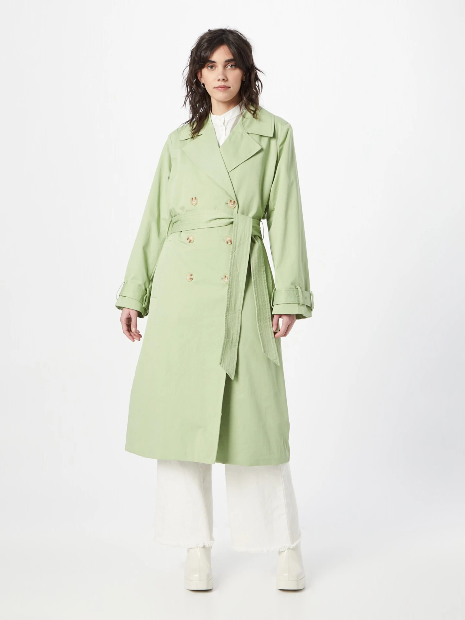 Moves Trenchcoats Tussenmantel Hollie Dames Lichtgroen - Afbeelding 3