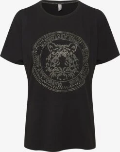 Culture T-shirts Shirt Gith Dames Zwart