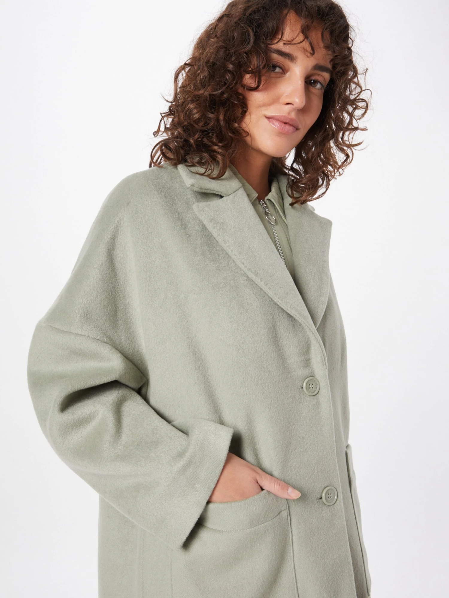 Tussenmantels Tussenmantel Dames Mintgroen - Afbeelding 2