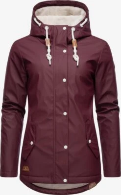 Ragwear Regenjassen Winterjas Marge Dames Roestrood / Wijnrood