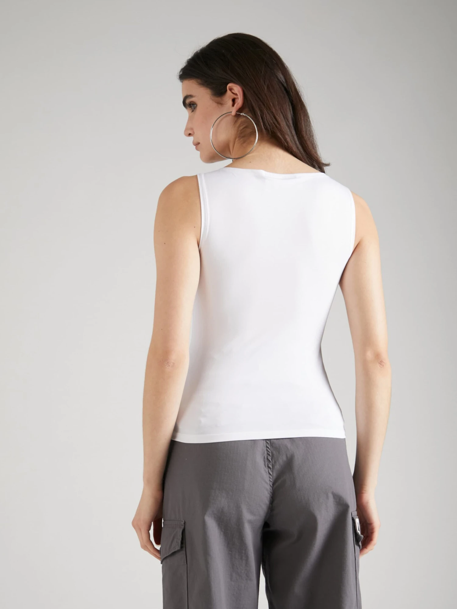 WEEKDAY Mouwloze Shirts Top Annie Dames Wolwit - Afbeelding 4