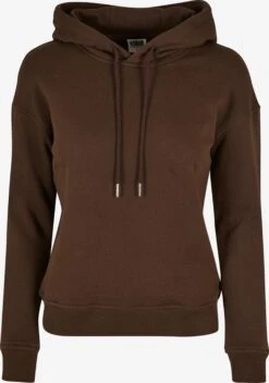 URBAN CLASSICS Hoodies Sweatshirt Dames Bruin