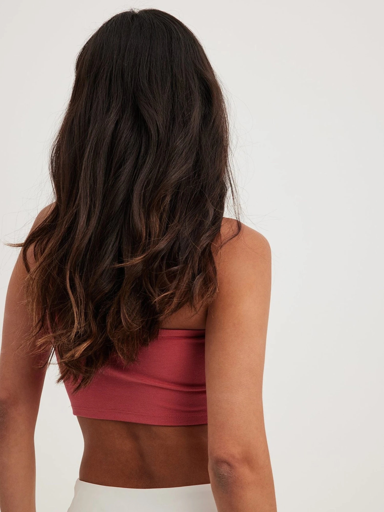 NA-KD Crop Tops Top Dames Rood - Afbeelding 2