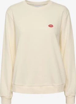 Saint Tropez Sweatshirts Sweatshirt Tess Dames Wit