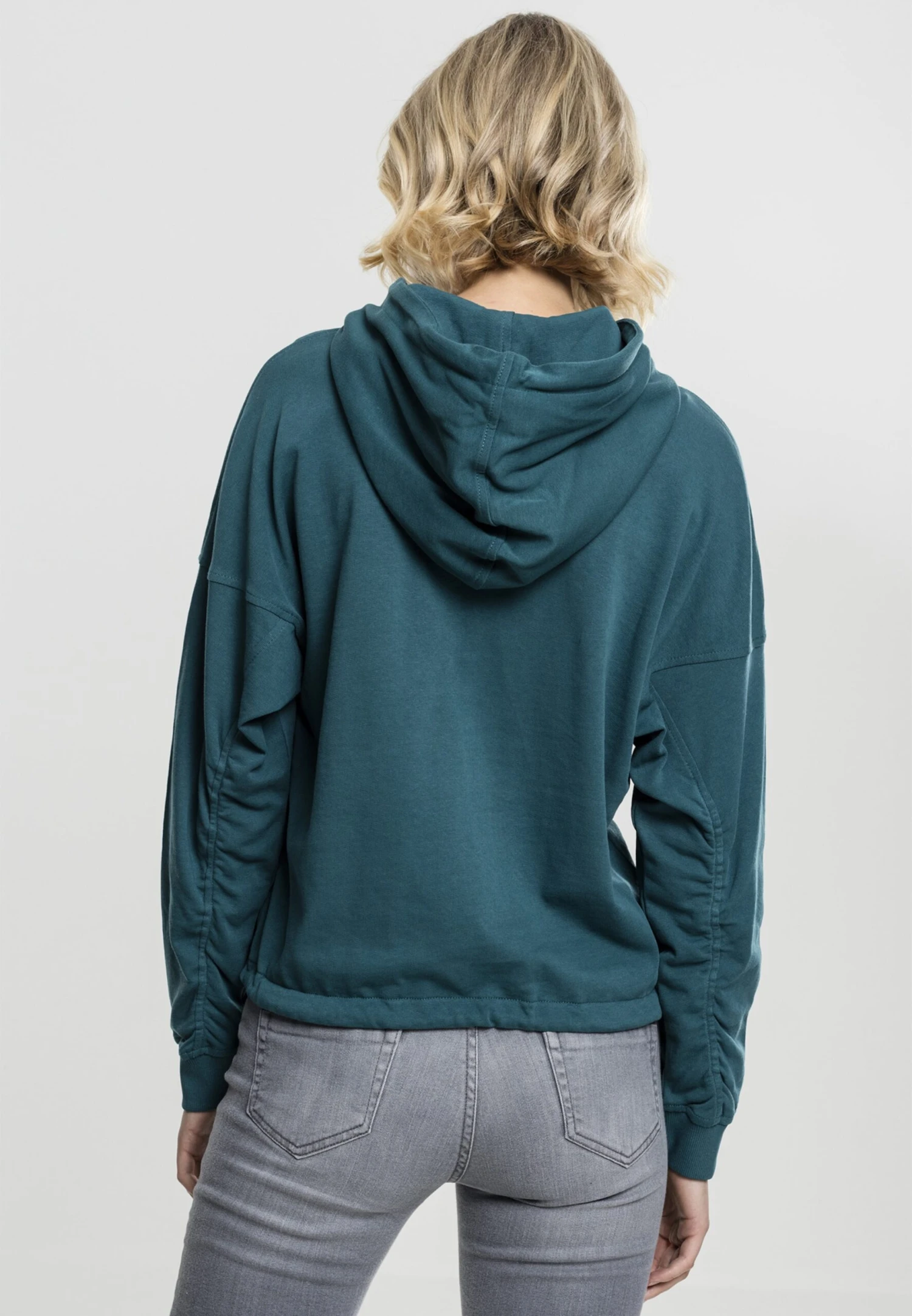 URBAN CLASSICS Hoodies Sweatshirt Dames Pastelblauw - Afbeelding 5