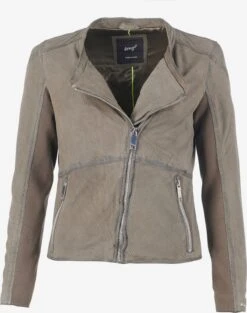 Maze Leren Jassen Tussenjas Linden Dames Grijs