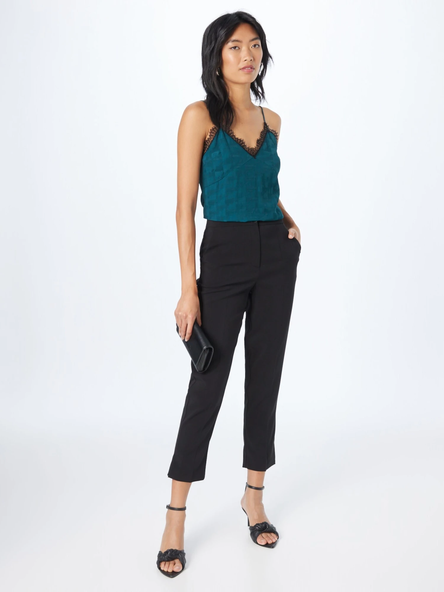 Patrizia Pepe Kanten Tops Top Dames Blauw - Afbeelding 5