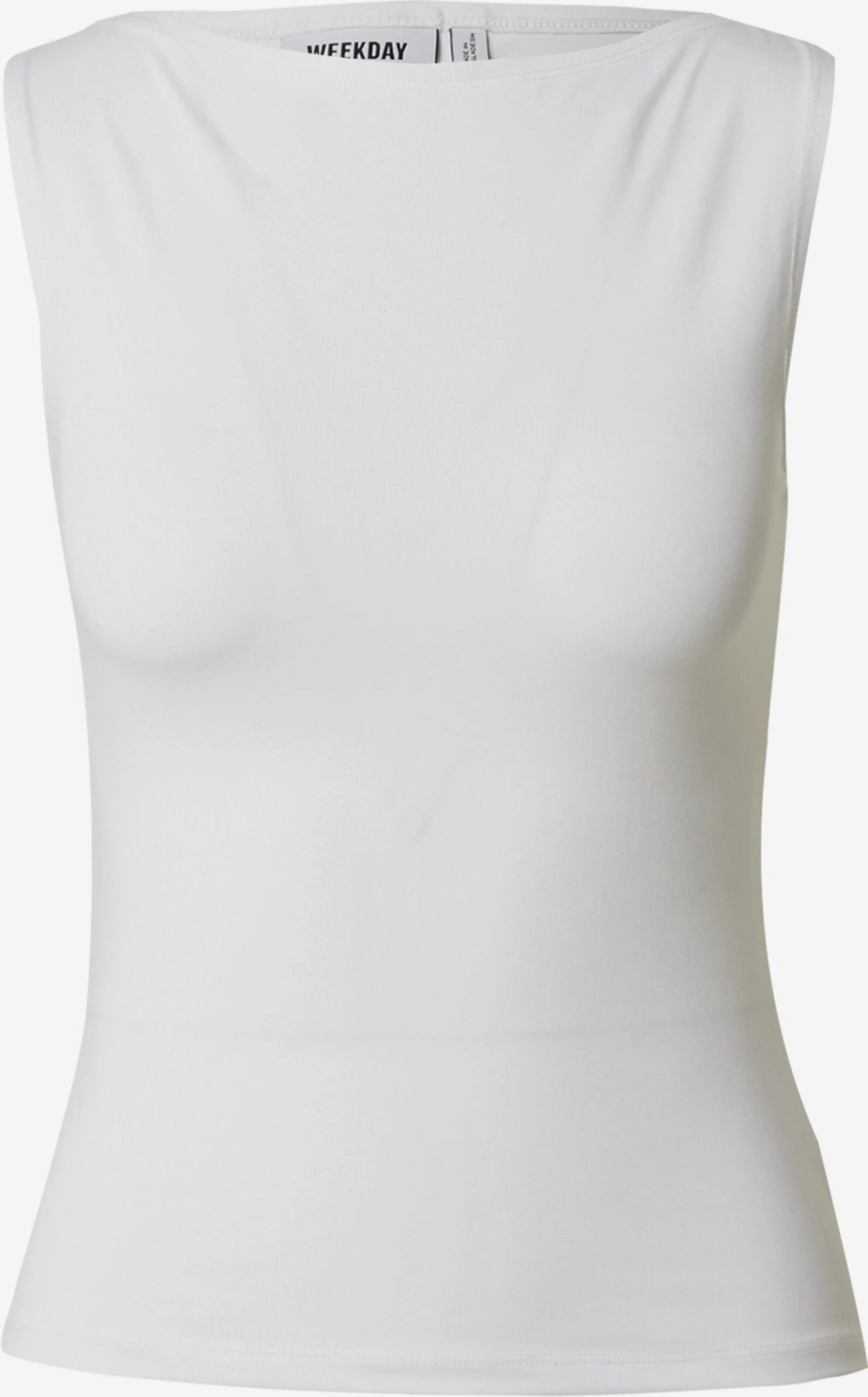 WEEKDAY Mouwloze Shirts Top Annie Dames Wolwit