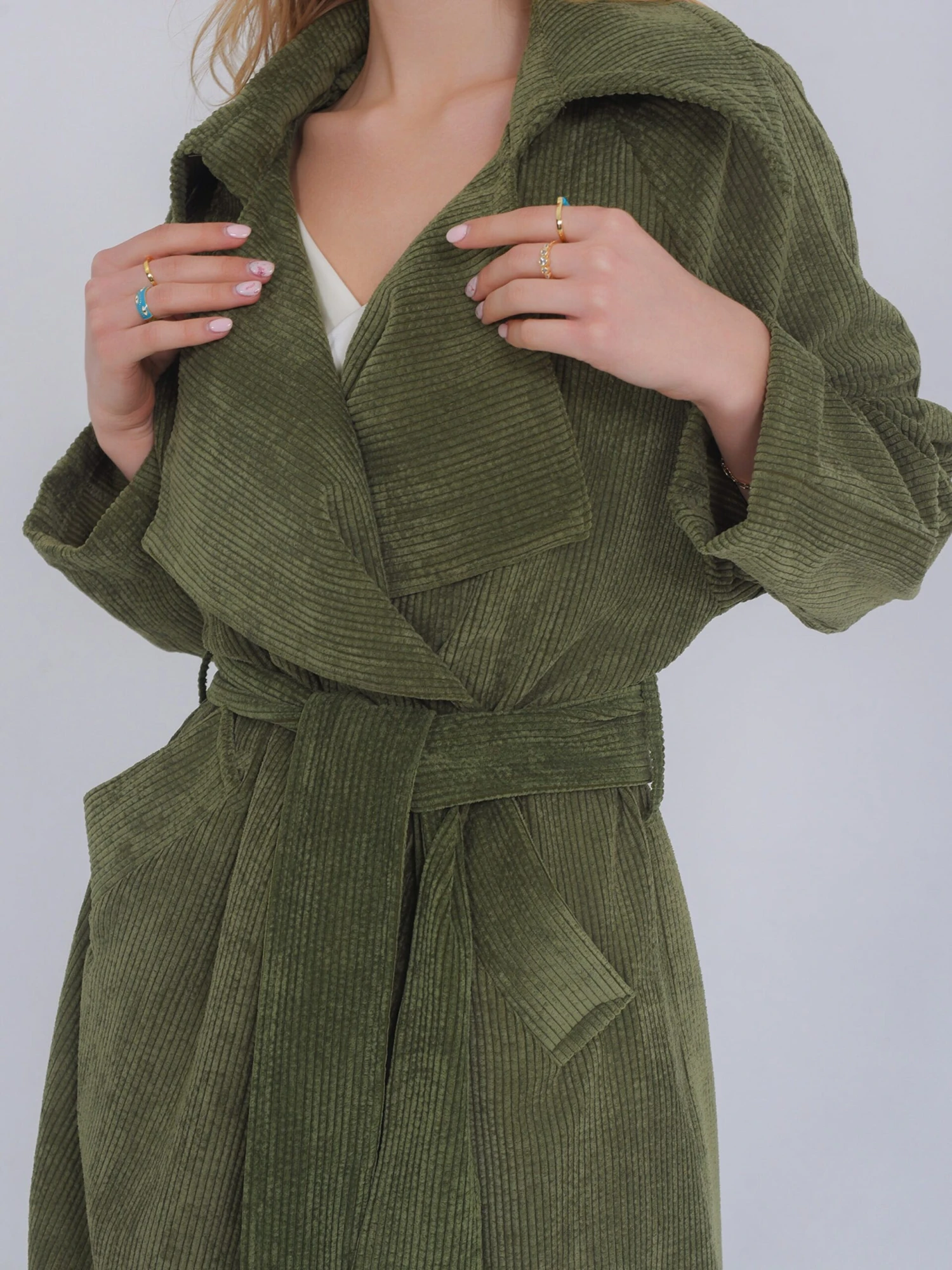 Trenchcoats Zomerjas Matilda Dames Groen - Afbeelding 7