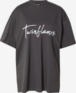 Gina Tricot T-shirts Shirt Brandie Dames Antraciet