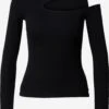 EDITED Longsleeves Shirt Vincenta Dames Zwart