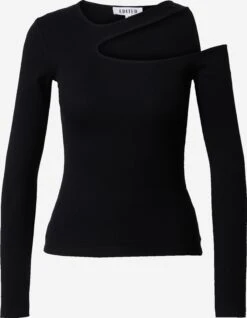 EDITED Longsleeves Shirt Vincenta Dames Zwart