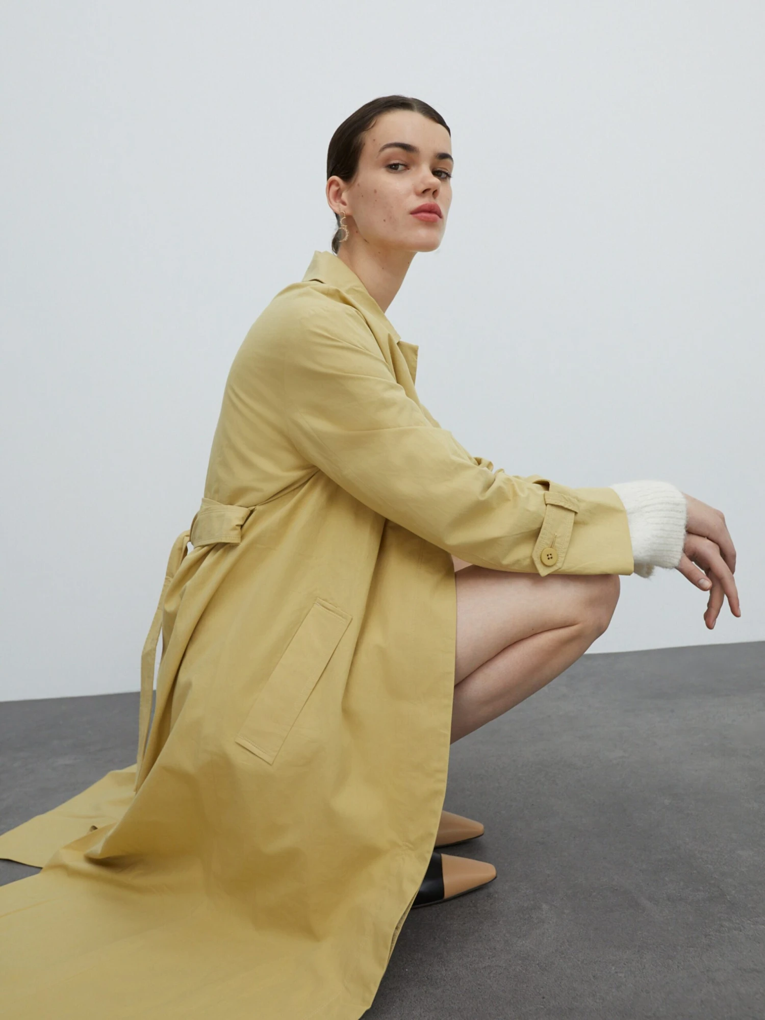 EDITED Trenchcoats Tussenmantel Silvana Dames Camel - Afbeelding 5