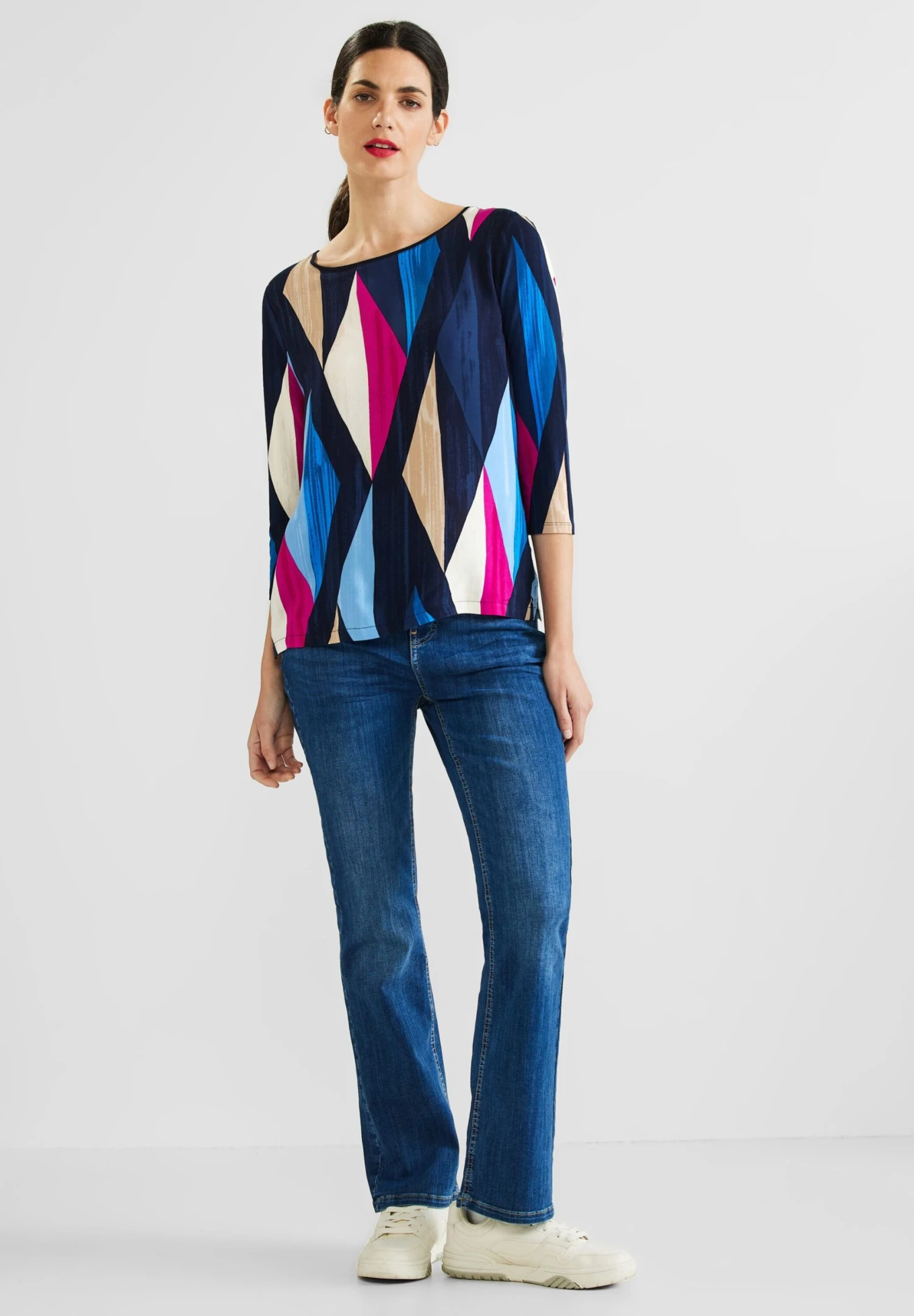 STREET ONE Shirts Met 3/4 Mouw Shirt Dames Gemengde Kleuren - Afbeelding 4