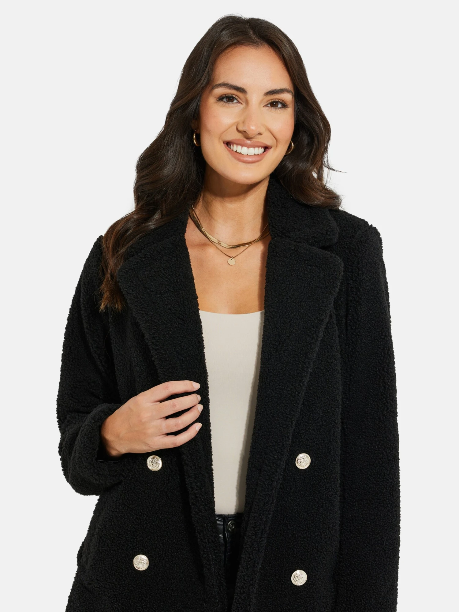 Threadbare Korte Mantels Tussenmantel Kermie Dames Zwart - Afbeelding 5