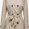 ONLY Trenchcoats Tussenmantel Megan Dames Donkerbeige