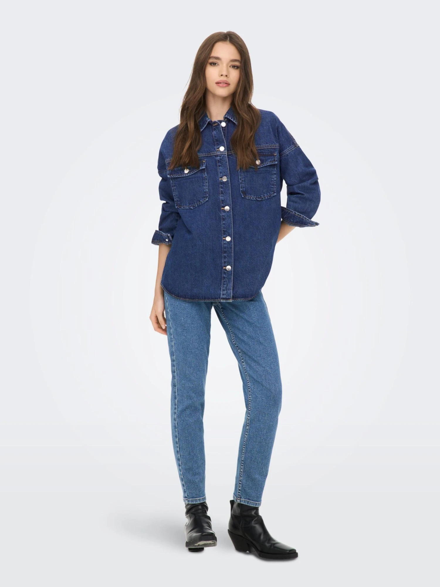 ONLY Spijkerjasjes Tussenjas Rey Dames Blauw - Afbeelding 5