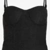 Vila Crop Tops Top Dana Dames Zwart