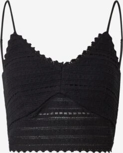 Vero Moda Kanten Tops Top BINA Dames Zwart