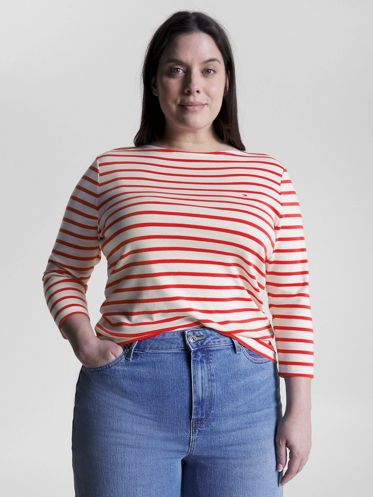 Shirts Met 3/4 Mouw Shirt Dames Rood - Afbeelding 2