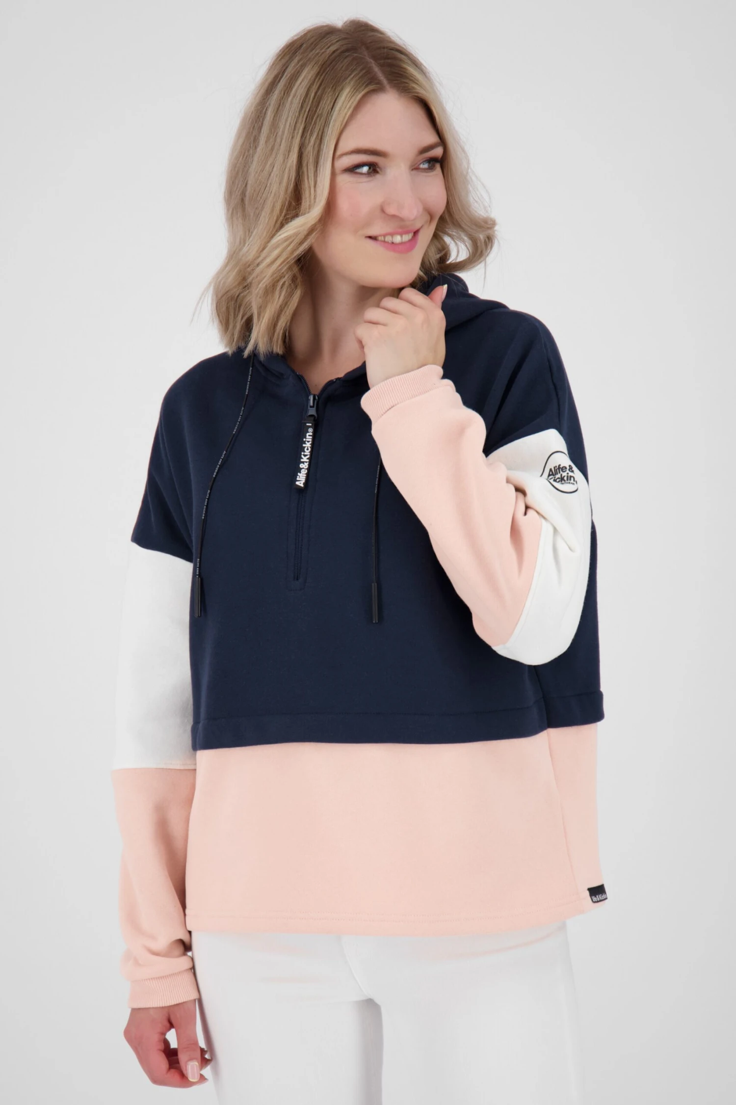 Hoodies Sweatshirt PaulineAK Dames Navy - Afbeelding 2