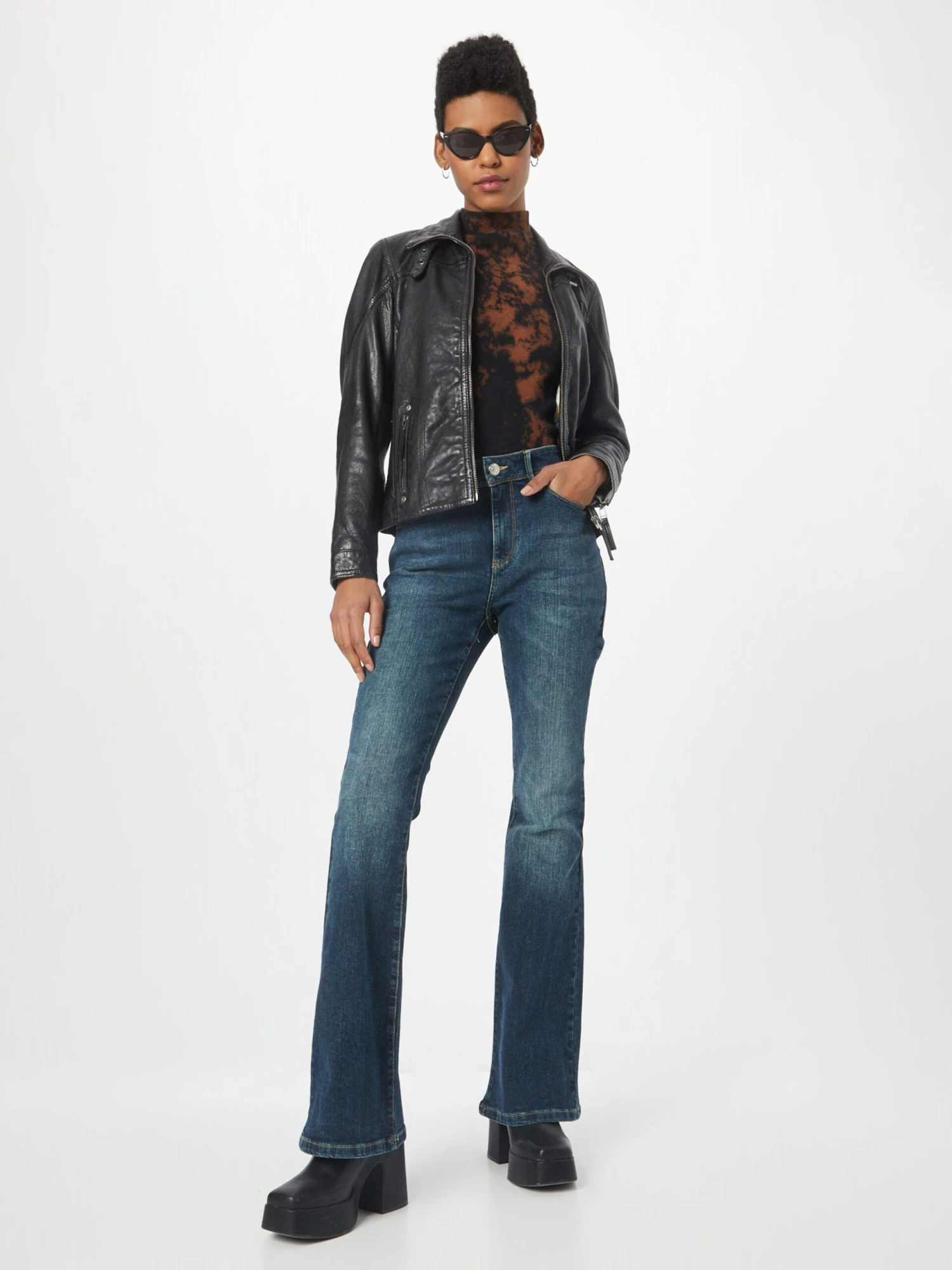 GIPSY Leren Jassen Tussenjas Carley Dames Zwart - Afbeelding 5