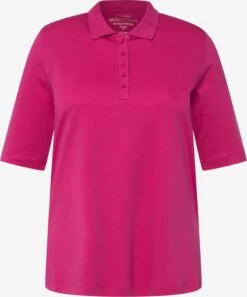 Ulla Popken Polos Shirt Dames Fuchsia