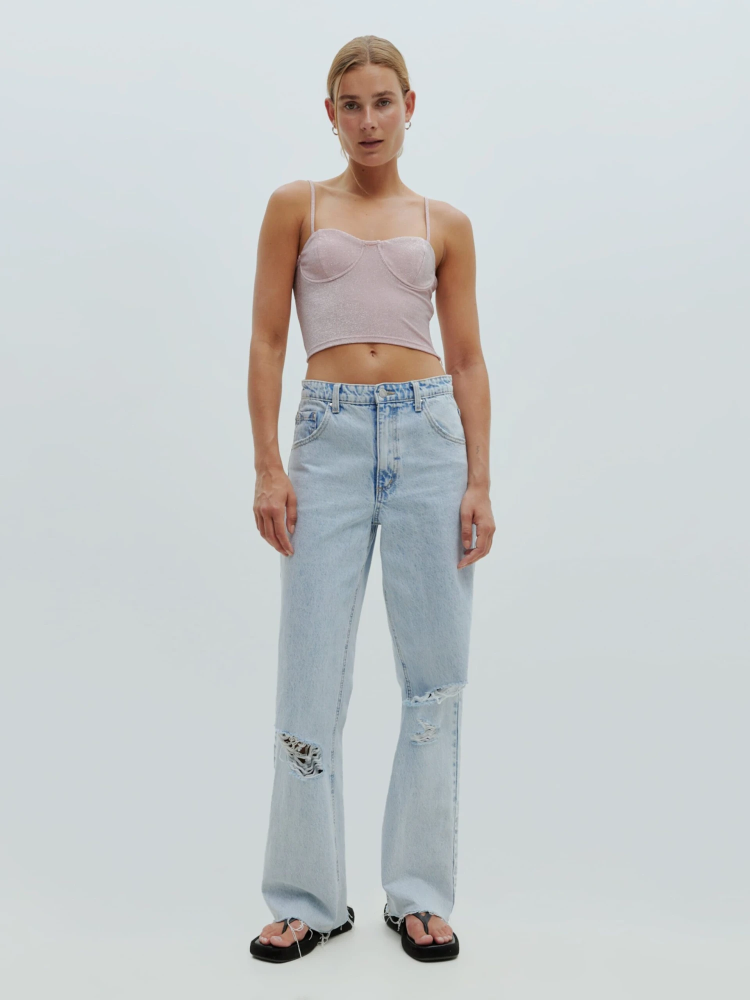 EDITED Spaghetti Tops Top Clemence Dames Roze - Afbeelding 6