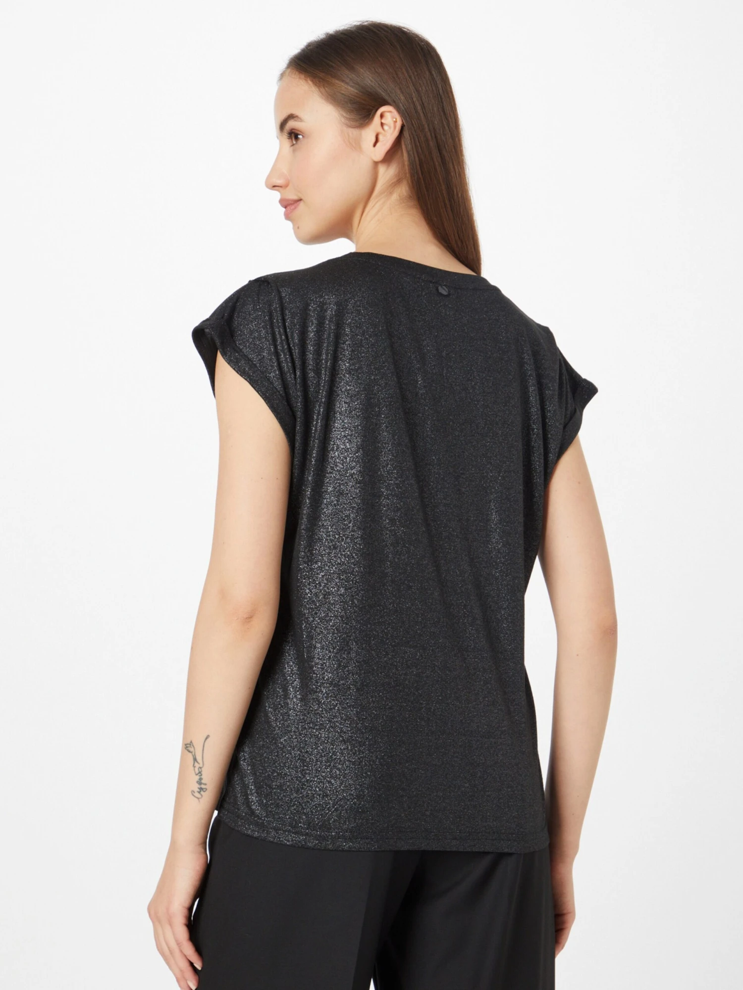 T-shirts Shirt MANNI Dames Zwart - Afbeelding 4