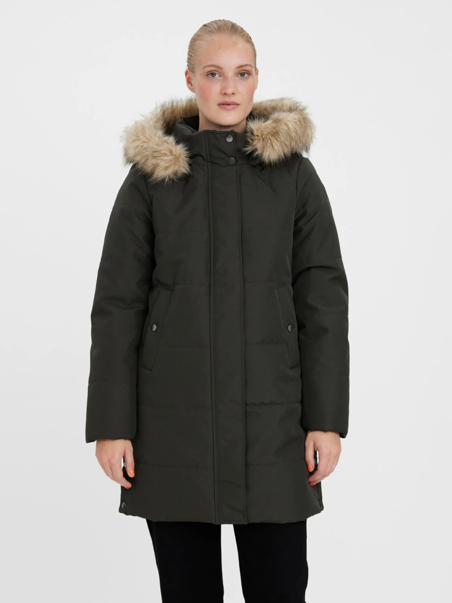 Vero Moda Korte Mantels Wintermantel Addison Dames Spar - Afbeelding 2