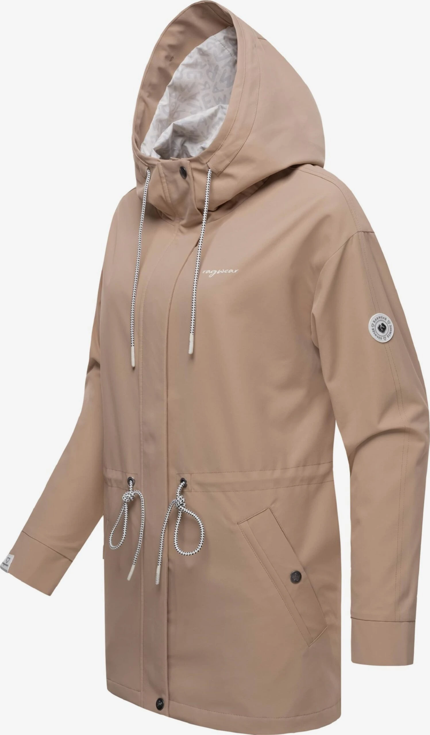 Ragwear Regenjassen Functionele Jas Urbanna Remake Dames Lichtbruin - Afbeelding 2