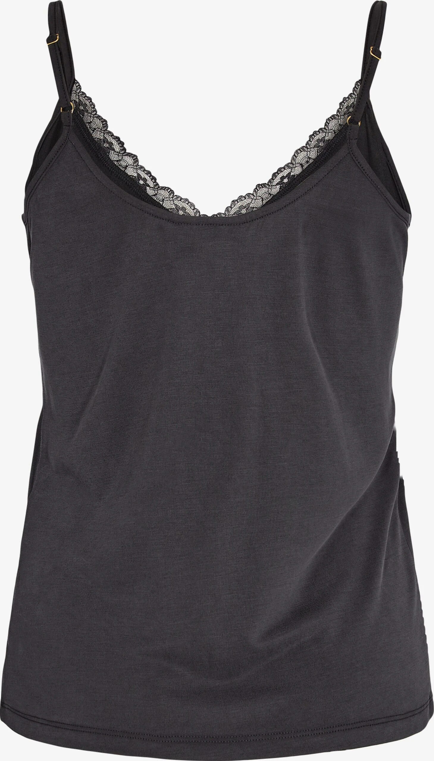 Minimum Kanten Tops Top Sussie Dames Zwart - Afbeelding 2