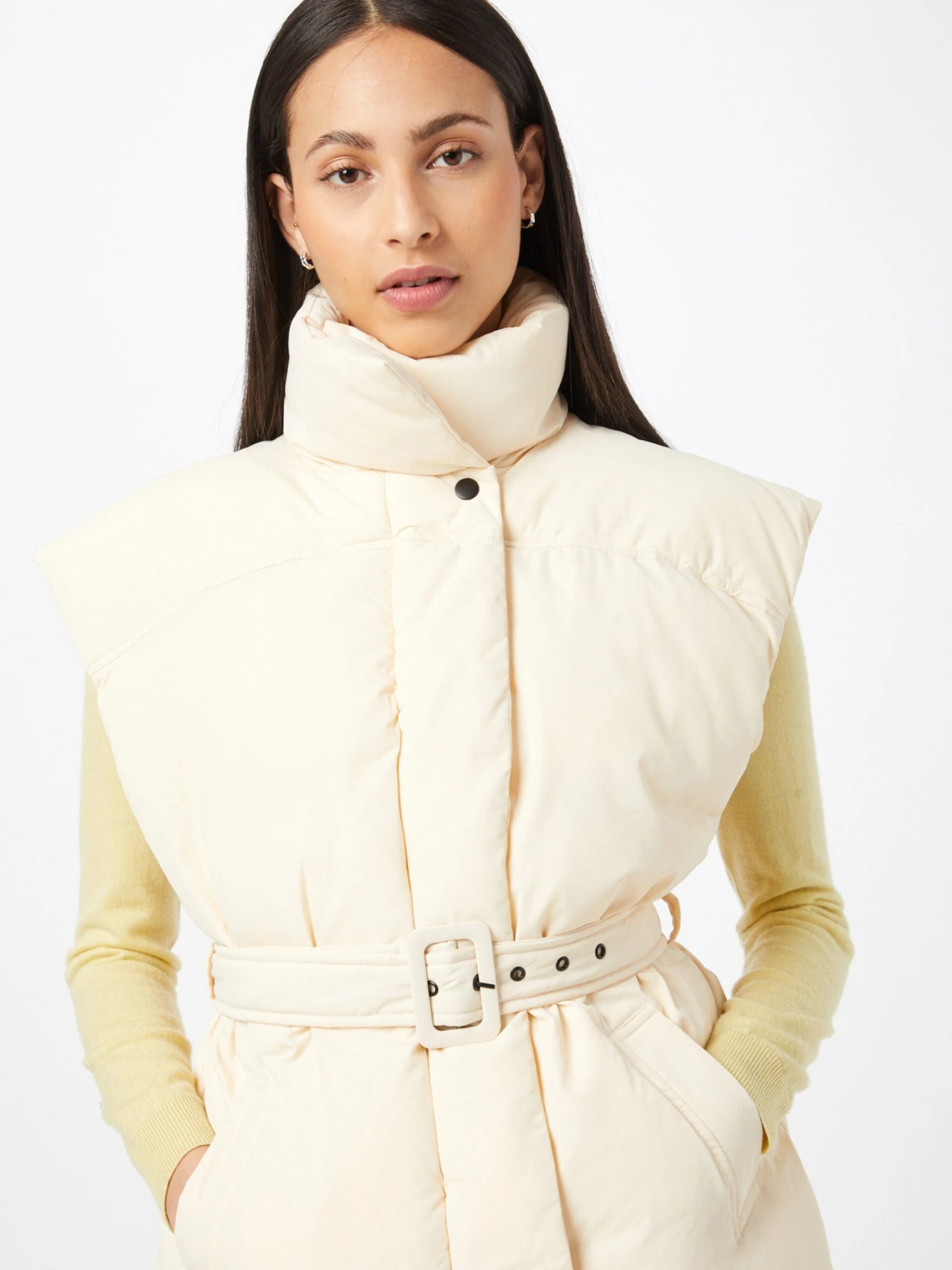 Gina Tricot Bodywarmers Bodywarmer Zola Dames Natuurwit - Afbeelding 2