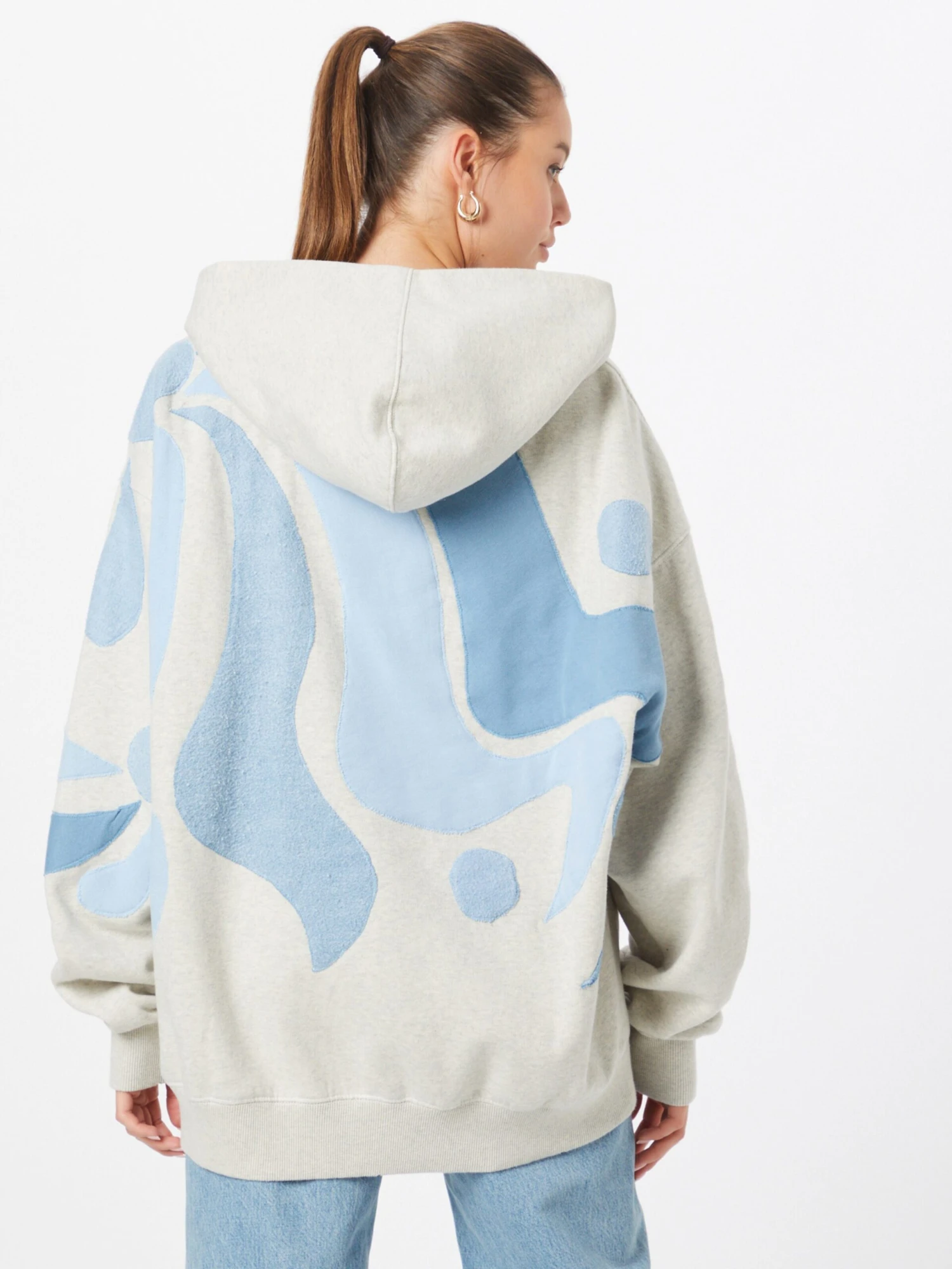 FREE PEOPLE Hoodies Sweatshirt ITS A VIBE Dames Grijs - Afbeelding 4